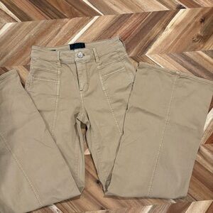 White House Black Market Tan Wide Leg Pants